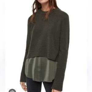 AllSaints Tierney Sweater with Layered Hem Women’s Small